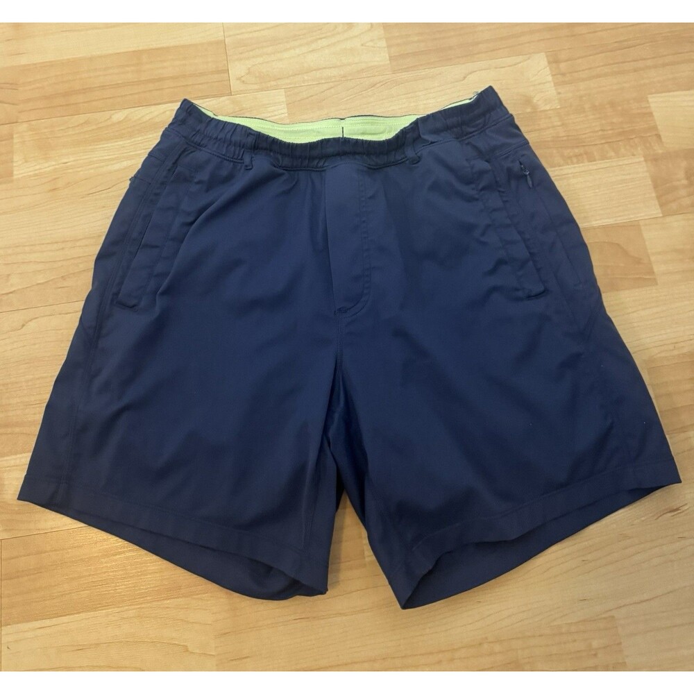 Birddogs Men’s Navy Shorts With Lime Green Lining Size Medium